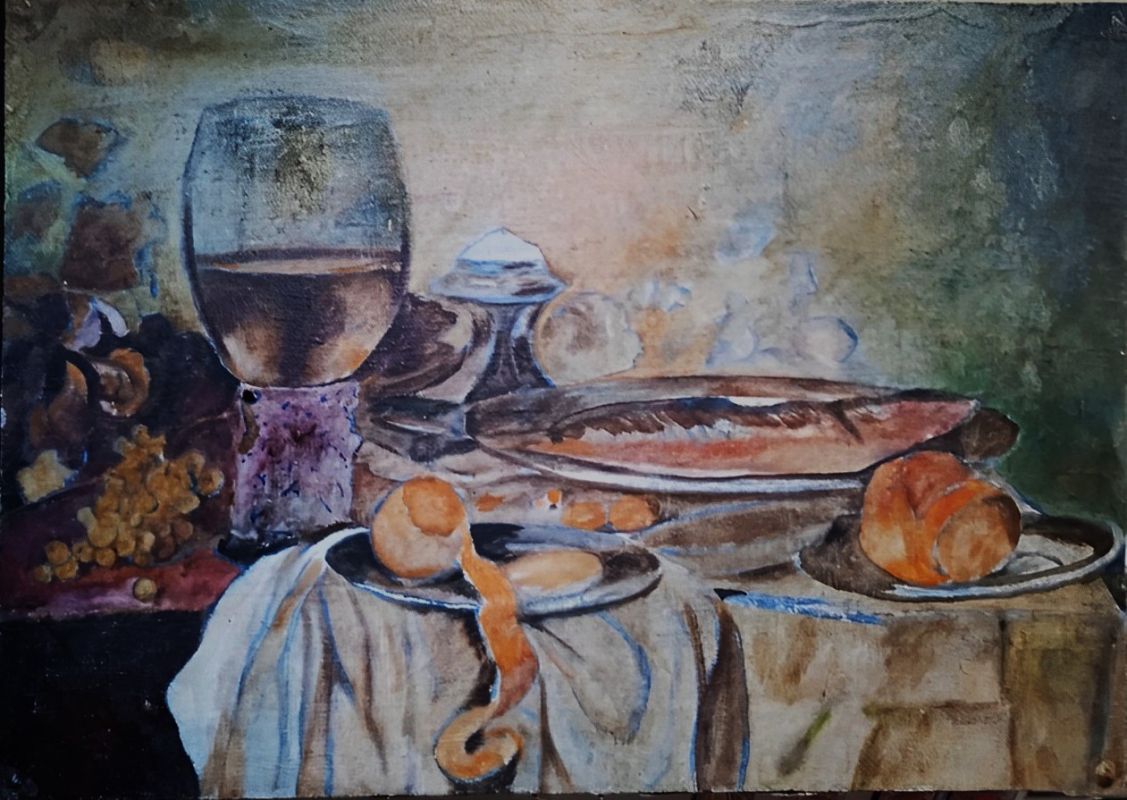 Картина 'Голландский натюрморт' в жанре натюрморт